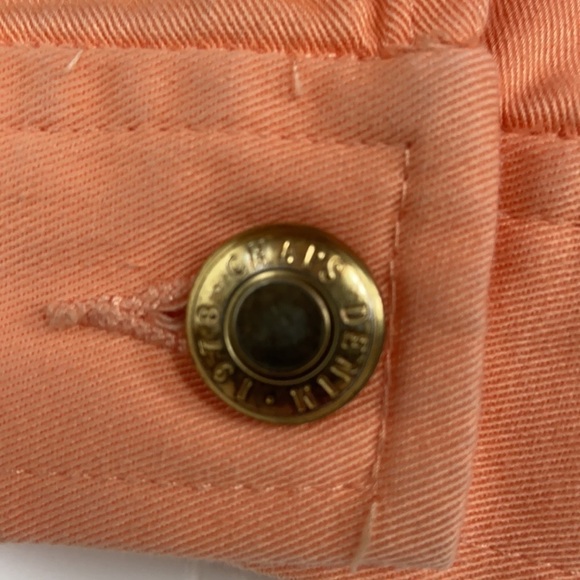 Chaps Cotton Peach Full Front Zip Closure Long Sleeve Denim Jacket - Picture 8 of 14